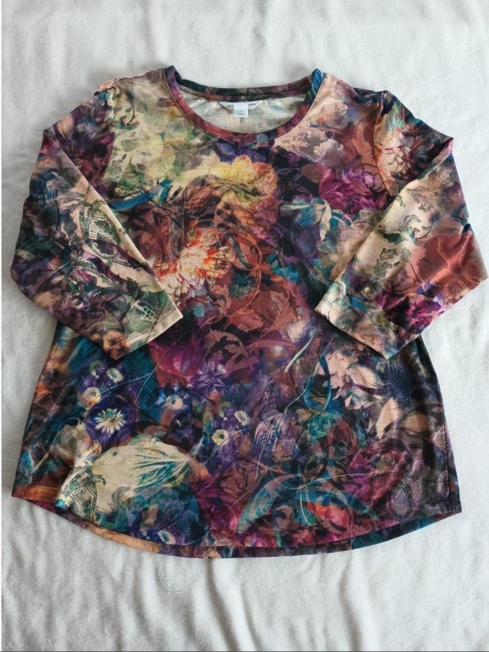 Christopher & Banks Multicolor Floral Long Sleeve Women’s Top